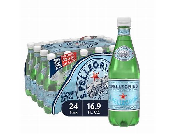 Sparkling natural mineral water food facts